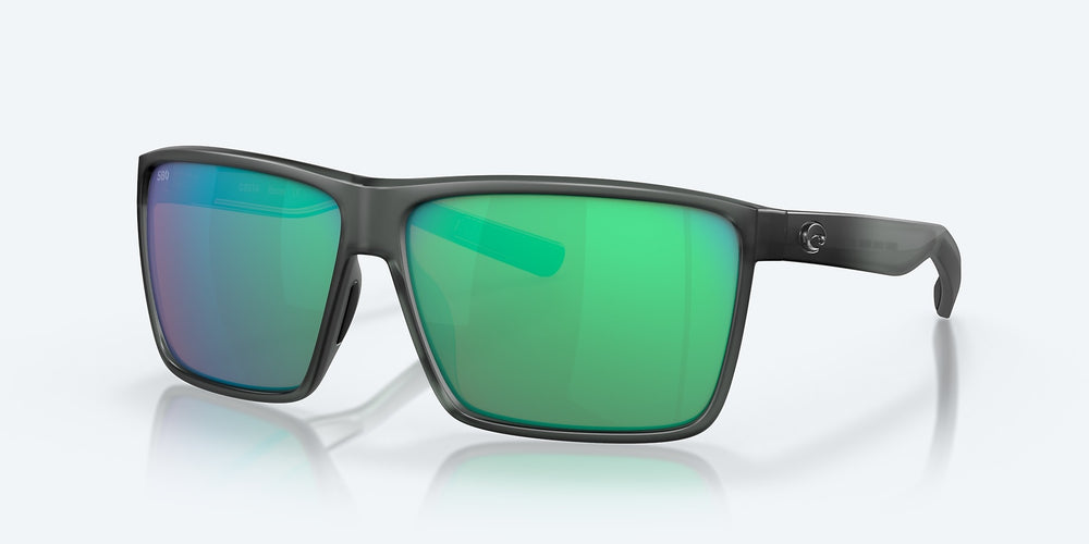 Costa Rincon Polarized Sunglasses-Sunglasses-Costa-Matte Smoke Crystal Frame w/ Green Mirror Lens 580G-Tackle World