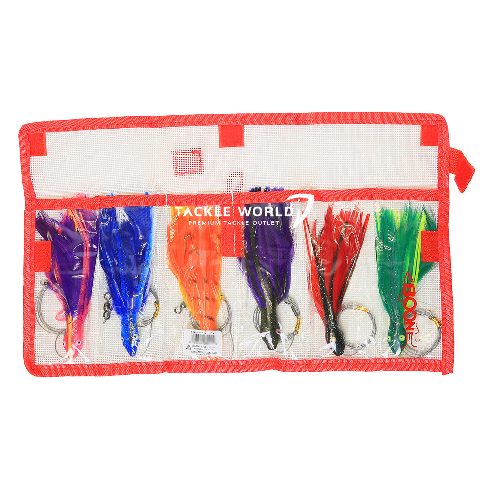 Boone Assorted 6pk Dolphin Rig Kit-Lures-Boone-Tackle World