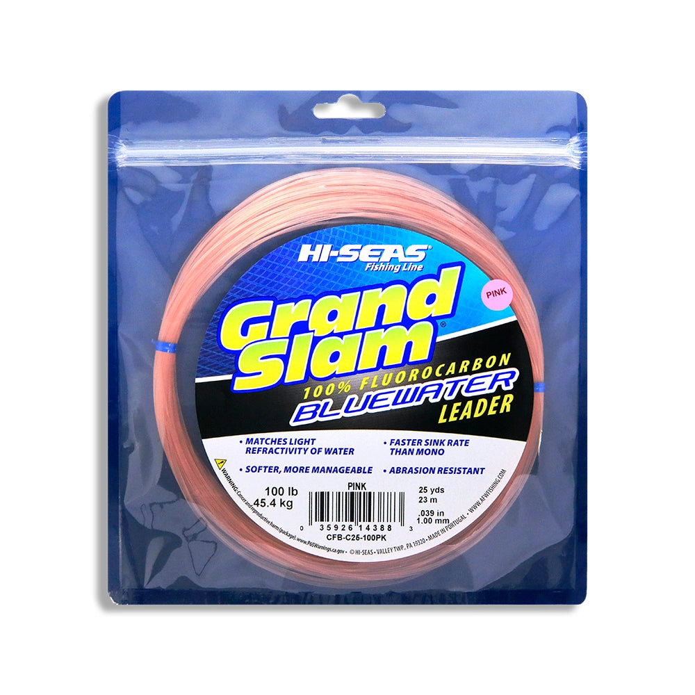 American Fishing Wire Grand Slam Bluewater Leaders-Line & Leader-American Fishing Wire-25yd-100lb-Pink-Tackle World