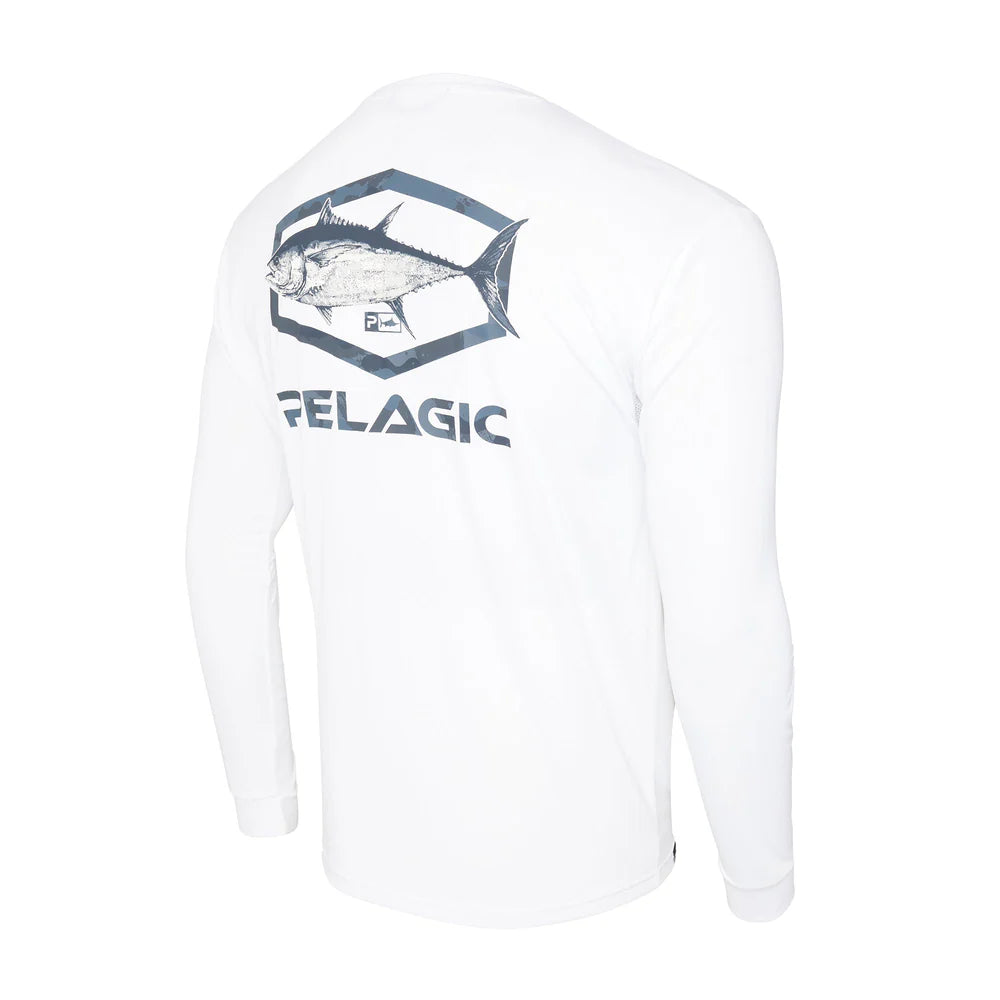 Pelagic Aquatek Target BFT Fishing Shirts-Apparel-Pelagic-White-M-Tackle World