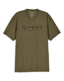 Simms Shroud Fill Logo T-Shirts-Apparel-Simms-Military Heather-M-Tackle World