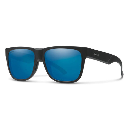 Smith Lowdown 2 Polarized Sunglasses-Sunglasses-Smith-Matte Black Frame w/ Blue Mirror-Tackle World