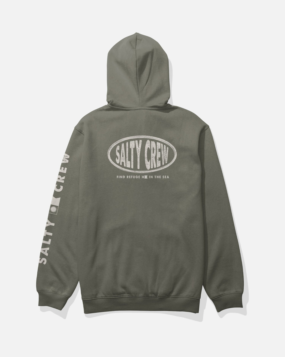 Salty Crew Signage Fleece Hoodies-Apparel-Salty Crew-Dusty Olive-S-Tackle World