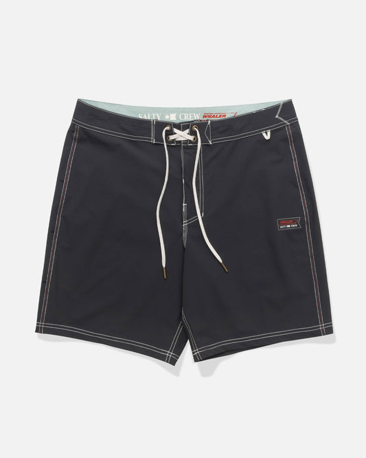 Salty Crew Whaler 18.5" Boardshorts-Apparel-Salty Crew-Black-32-Tackle World