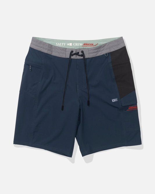Salty Crew Whaler Flagship 20" Boatshorts-Apparel-Salty Crew-Navy-32-Tackle World