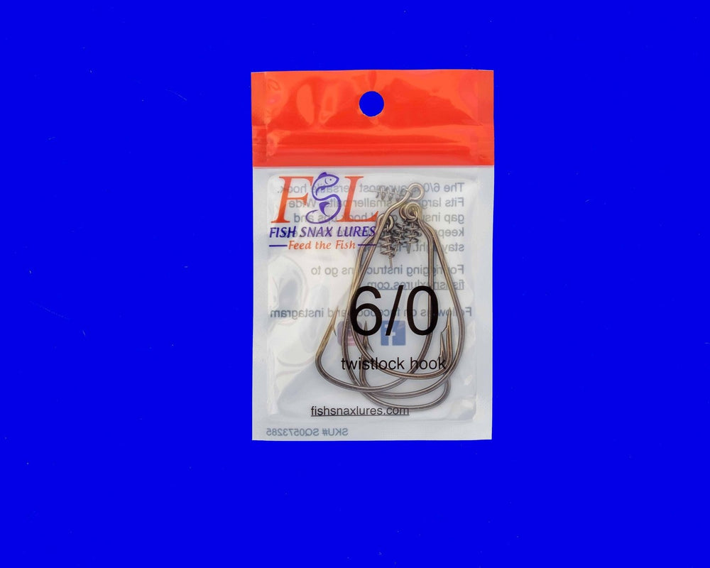 Fish Snax Lures Twistlock Hooks-Lures-Fish Snax Lures-6/0-Tackle World