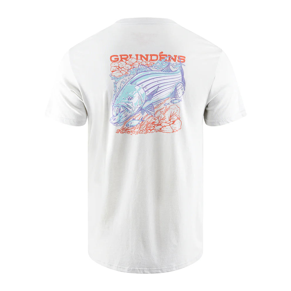 Grundens Striped Bass SS T-Shirt-Apparel-Grundens-Tackle World