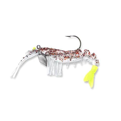 Egret Baits-Vudu Jumbo Vudu Shrimp Softbaits-Lures-Egret Baits-Vudu-Length: 4" - Weight: 1/4oz 2pk-Cajn Pep/Chartreuse-Tackle World
