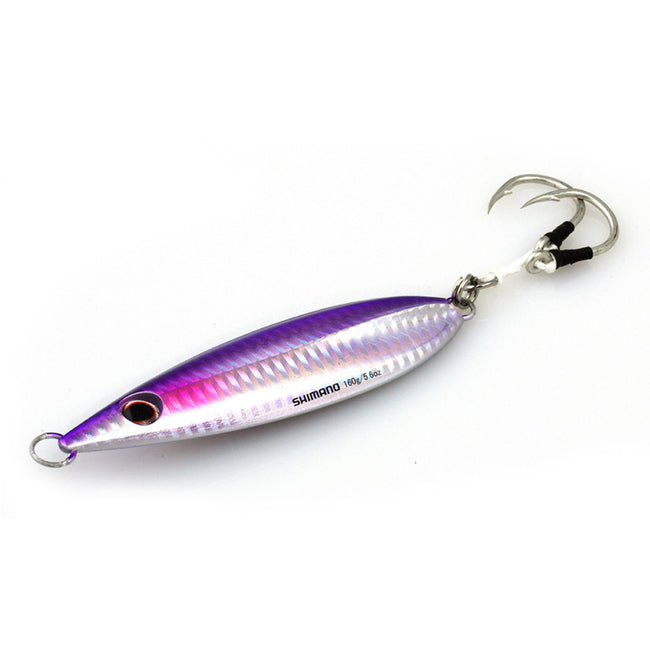 Shimano Butterfly Flat-Fall Jigs-Lures-Shimano-Purple Silver-Length: 3 3/4" - Weight: 2 7/8oz-Tackle World