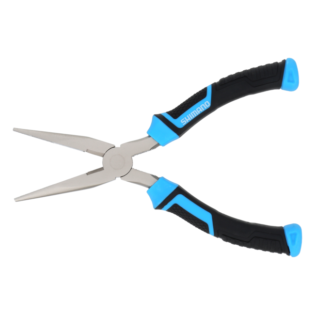 Shimano Brutas Silver Nickel Long Nose Pliers-Tools-Shimano-8"-Tackle World