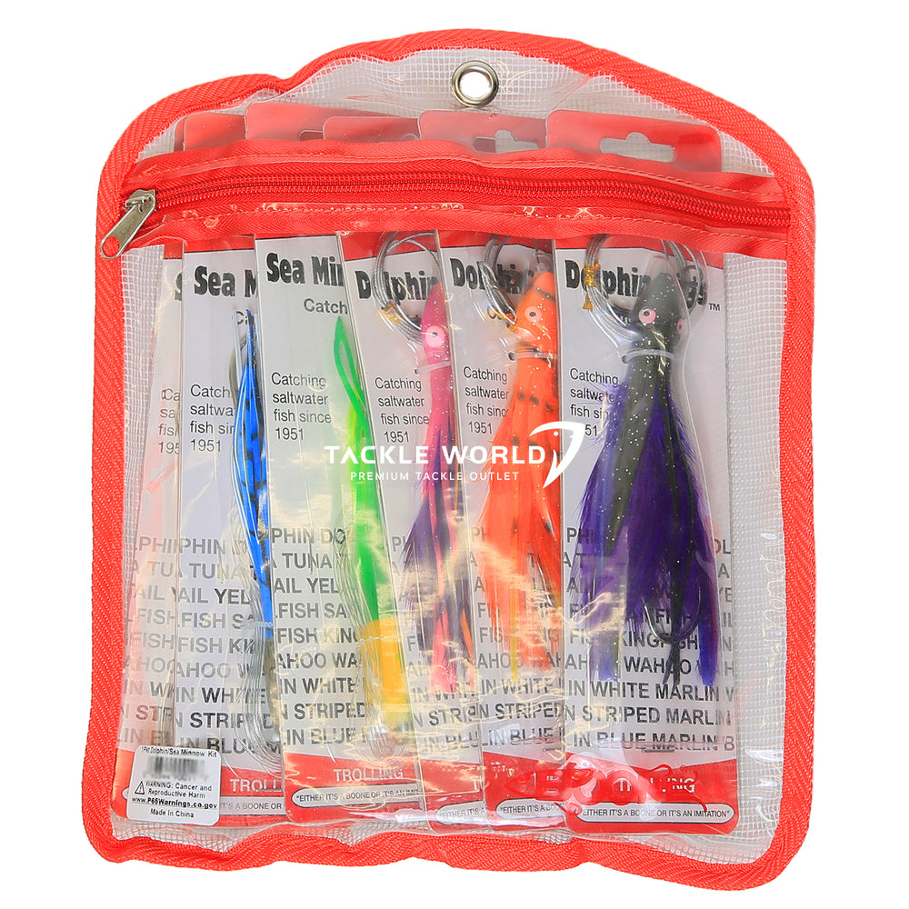 Boone Assorted 6pk Dolphin / Sea Minnow Kit-Lures-Boone-Tackle World