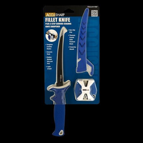 AccuSharp 763c Fillet Knife Plus 2-Step Carbide-Ceramic Knife Sharpener-Tools-AccuSharp-Tackle World