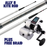 Penn Fathom 50 Electric Kit + Ally II Conventional Rod Combos-Reel-Penn-FTH50ELKIT W/ ALLYELIICKITE (Kite)-No Spool-Tackle World