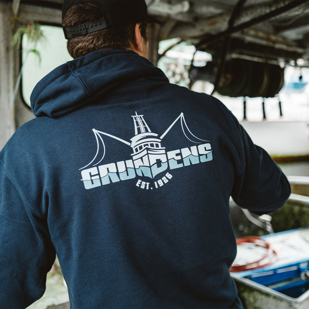 Grundens Logo Boat Hoodie-Apparel-Grundens-Tackle World