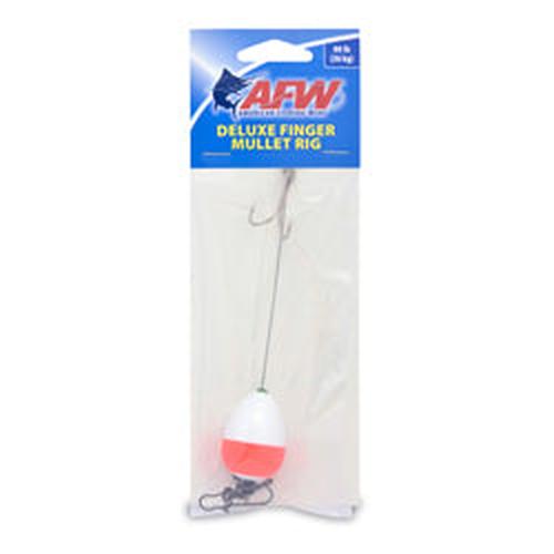 American Fishing Wire Deluxe Finger Mullet Rig-Terminal Tackle-American Fishing Wire-White/Red Pear Float-Tackle World