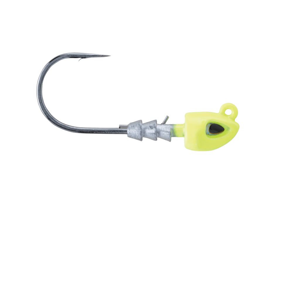 berkley fusion weighted swimbait hooks Fusion19 Swimbait Jighead Chartreuse / 1/2 oz / 3/0