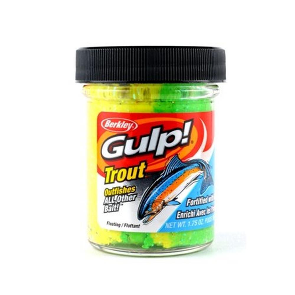 berkley trout lure Dough Molding Multipack Fluorescent Red and Yellow Trial Pack Included Every Dough Rider comes with a trial pack of PowerBait Dough Gulp! Trout Dough Rainbow Candy-