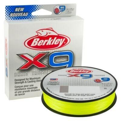 berkley braided fishing line Berkley x9 Braid Low-Vis Green