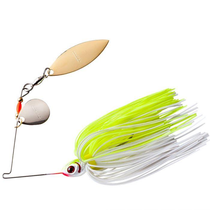 Booyah Tandem Blade Spinnerbaits-Lures-Booyah-White Chartreuse-1/2oz-Tackle World
