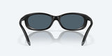 Costa Fathom Matte Black Frame With Gray Mirror Lens 580P Polarized Sunglasses-Sunglasses-Costa-Tackle World