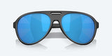 Costa Grand Catalina Matte Black Frame with Blue Mirror Lens 580G Polarized Sunglasses-Sunglasses-Costa-Tackle World