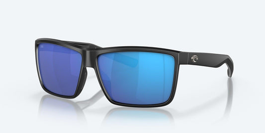 Costa Rinconcito Polarized Sunglasses-Sunglasses-Costa-Matte Black Frame w/ Blue Mirror Glass Lens 580G-Tackle World