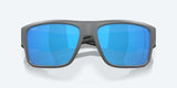 Costa Taxman Matte Gray Frame with Blue Mirror Lens 580G Polarized Sunglasses-Sunglasses-Costa-Tackle World