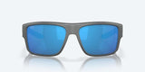 Costa Taxman Matte Gray Frame with Blue Mirror Lens 580G Polarized Sunglasses-Sunglasses-Costa-Tackle World