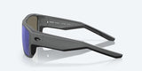 Costa Taxman Matte Gray Frame with Blue Mirror Lens 580G Polarized Sunglasses-Sunglasses-Costa-Tackle World