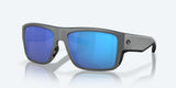 Costa Taxman Polarized Sunglasses-Sunglasses-Costa-Matte Gray Frame w/ Blue Mirror 580G Lens-Tackle World