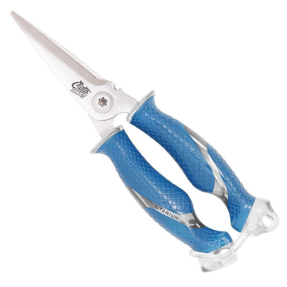Cuda 18825 8" Titanium Bonded Snips-Tools-Cuda-Tackle World