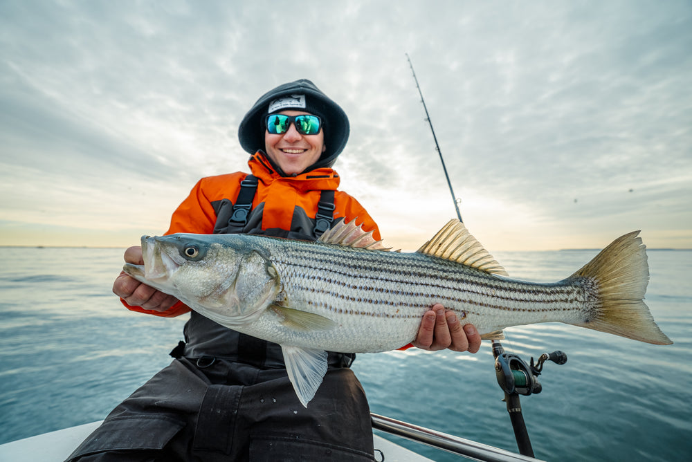 Tackle World Waffle Beanie Striped Bass-Apparel-Tackle World-Tackle World