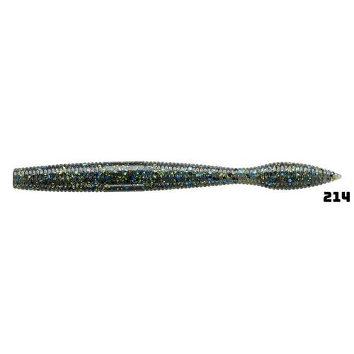 Daiwa Neko Fat Worms-Lures-Daiwa-Smoke with Large Black and Small Red Flake-4"-Tackle World