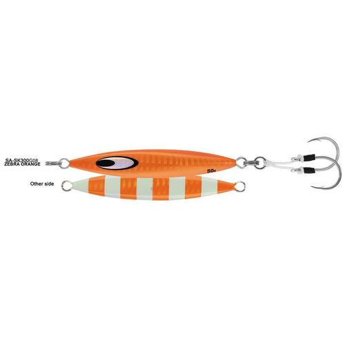 Daiwa Salitga SK Slow Pitch Jigs-Lures-Daiwa-Zebra Orange (08)-60g-Tackle World