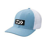 Daiwa Trucker Hat With Rubber Logo-Apparel-Daiwa-Light Blue/White-Tackle World