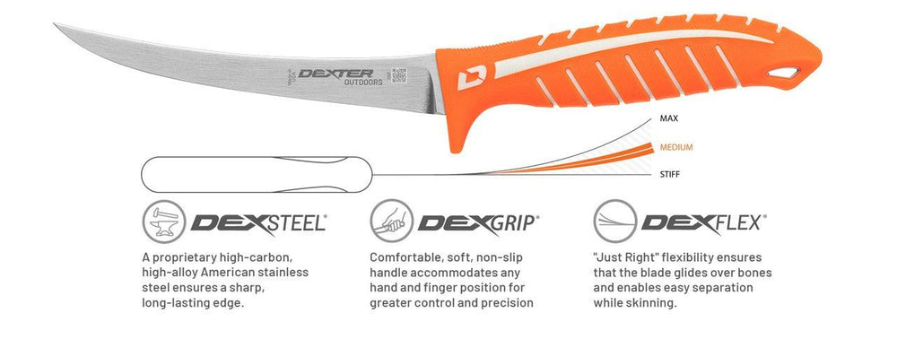 Dexter Dextreme 6" Flexible Fillet Knife with Sheath-Tools-Dexter Russell-Tackle World