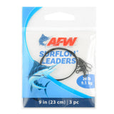 American Fishing Wire Surflon Leaders-Line & Leader-American Fishing Wire-9" Black-20lb-Tackle World