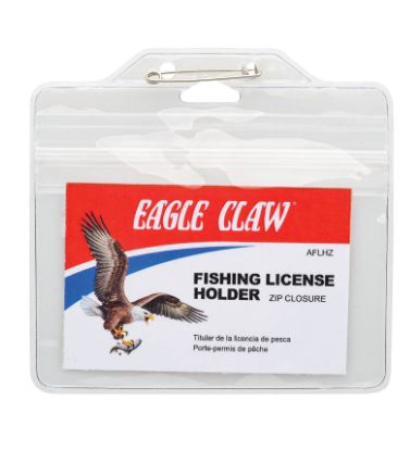 Eagle Claw Fishing License Holder W/Zip Closure-Accessories-Eagle Claw-Tackle World