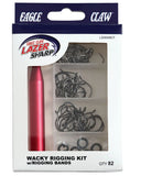 Eagle Claw Lazer Sharp Wacky Worm Kit W/ Rigging Bands-Tools-Eagle Claw-Tackle World