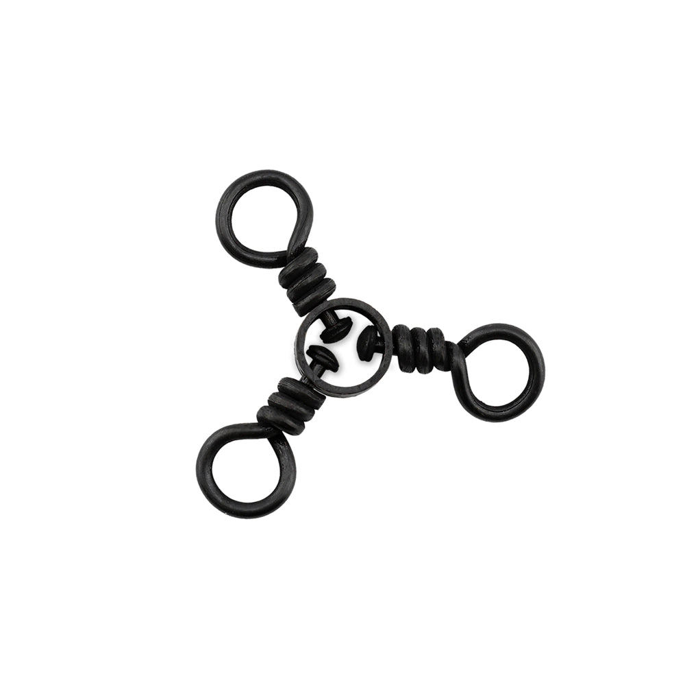 American Fishing Wire Brass 3-Way Swivels with Stainless Steel Rings-Terminal Tackle-American Fishing Wire-#2/0 - 110lb (12pk)-Tackle World