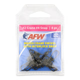 American Fishing Wire Brass Crane Swivel with Interlock Snaps-Terminal Tackle-American Fishing Wire-Tackle World