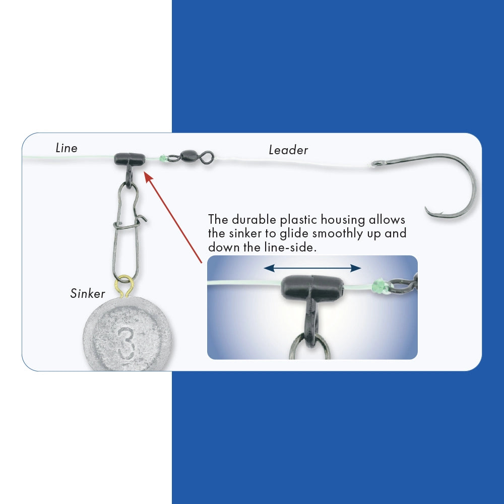 American Fishing Wire Sinker Slide with Duo Lock Snaps-Terminal Tackle-American Fishing Wire-Tackle World