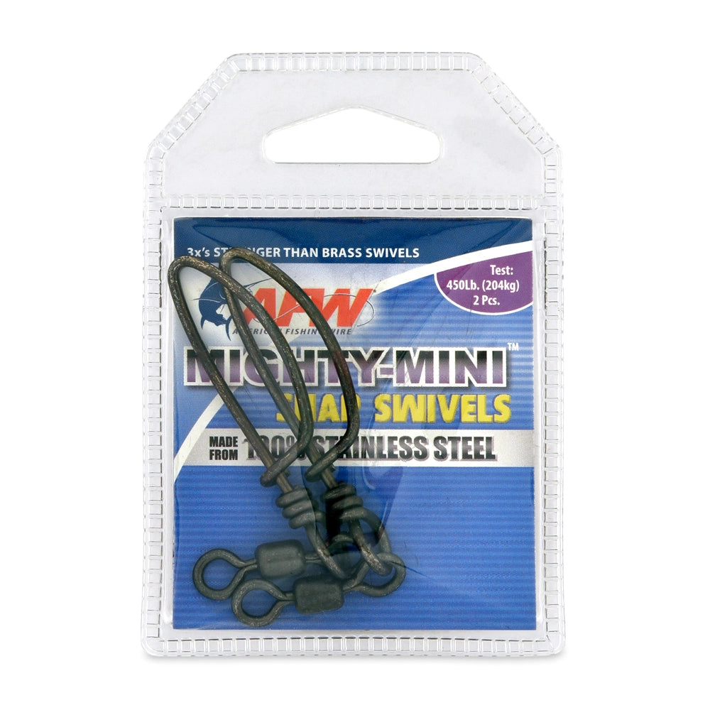 American Fishing Wire Mighty Mini Stainless Steel Snap Swivels-Terminal Tackle-American Fishing Wire-Tackle World