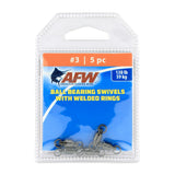 American Fishing Wire Solid Brass Ball Bearing Swivels with Double Welded Rings-Terminal Tackle-American Fishing Wire-Tackle World