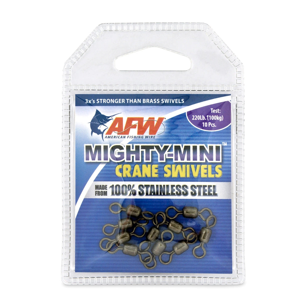 American Fishing Wire Mighty Mini Stainless Steel Crane Swivels-Terminal Tackle-American Fishing Wire-Tackle World