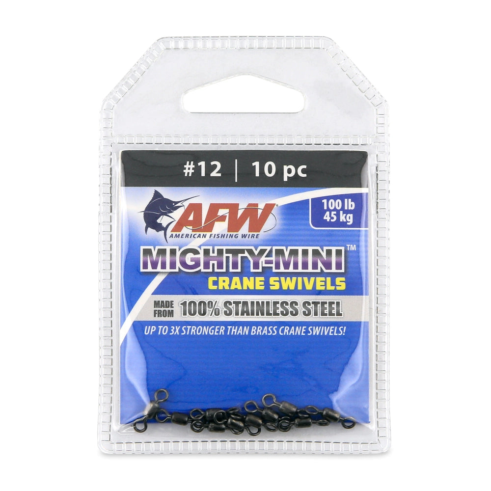 American Fishing Wire Mighty Mini Stainless Steel Crane Swivels-Terminal Tackle-American Fishing Wire-Tackle World