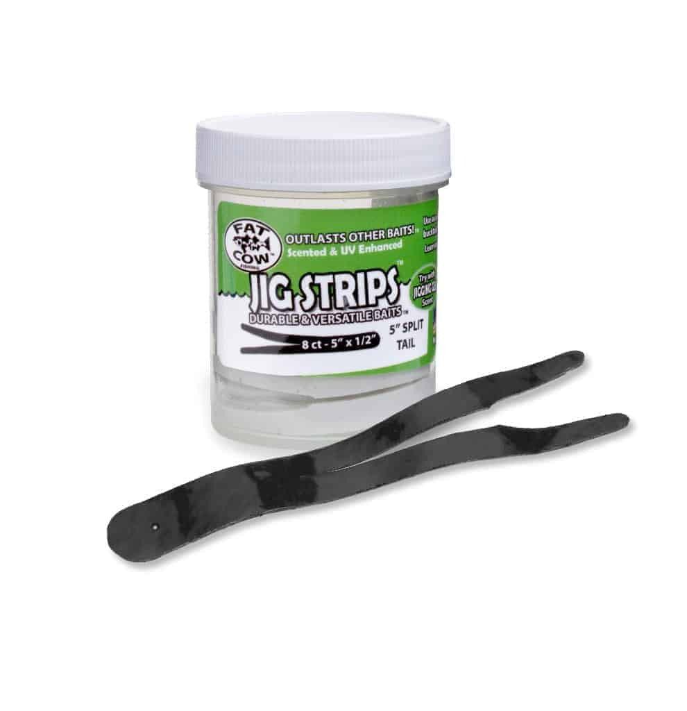 Fat Cow Scented Jig Strips Split Tail 5"-Lures-Fat Cow-Tackle World