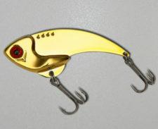 fish sense lures binsky Binsky Vibrating Blade Bait Gold 3/4
