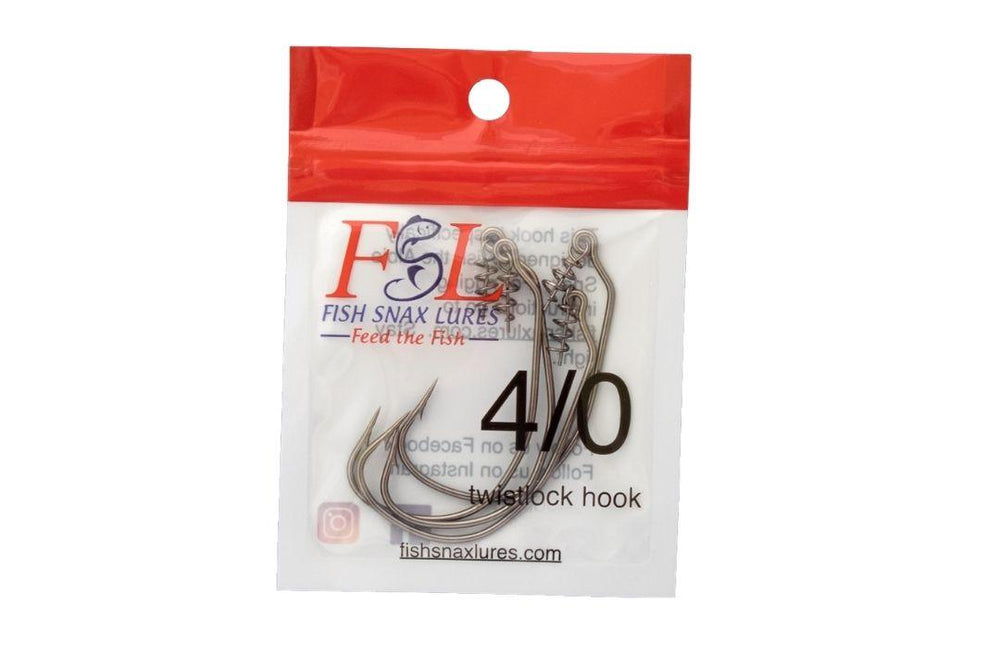 Fish Snax Lures Twistlock Hooks-Lures-Fish Snax Lures-4/0-Tackle World
