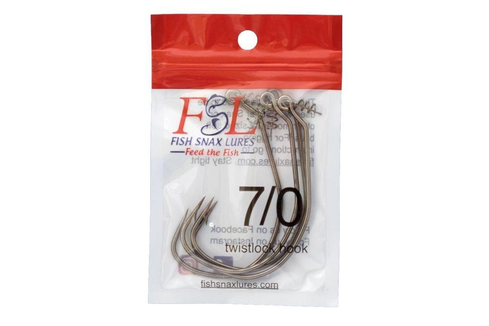 Fish Snax Lures Twistlock Hooks-Lures-Fish Snax Lures-7/0-Tackle World